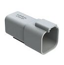 DIP Connector Featuring Grey Thermoplastic Housing and Multiple Terminal Options Designed for Wide Temperature Range Applications