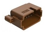Durable DIP Connector Featuring Brown Thermoplastic Housing and Various Terminal Types Supporting Extreme Operating Temperatures