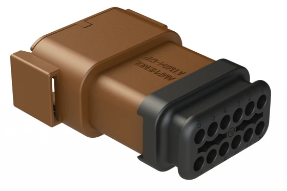 Amphenol ATM04-12PD-SR1BN Mannelijke kabel rechthoekige receptacle originele fabriek verpakte elektronische component met spanningsverlichting D-Key 12 Positie ontwerp